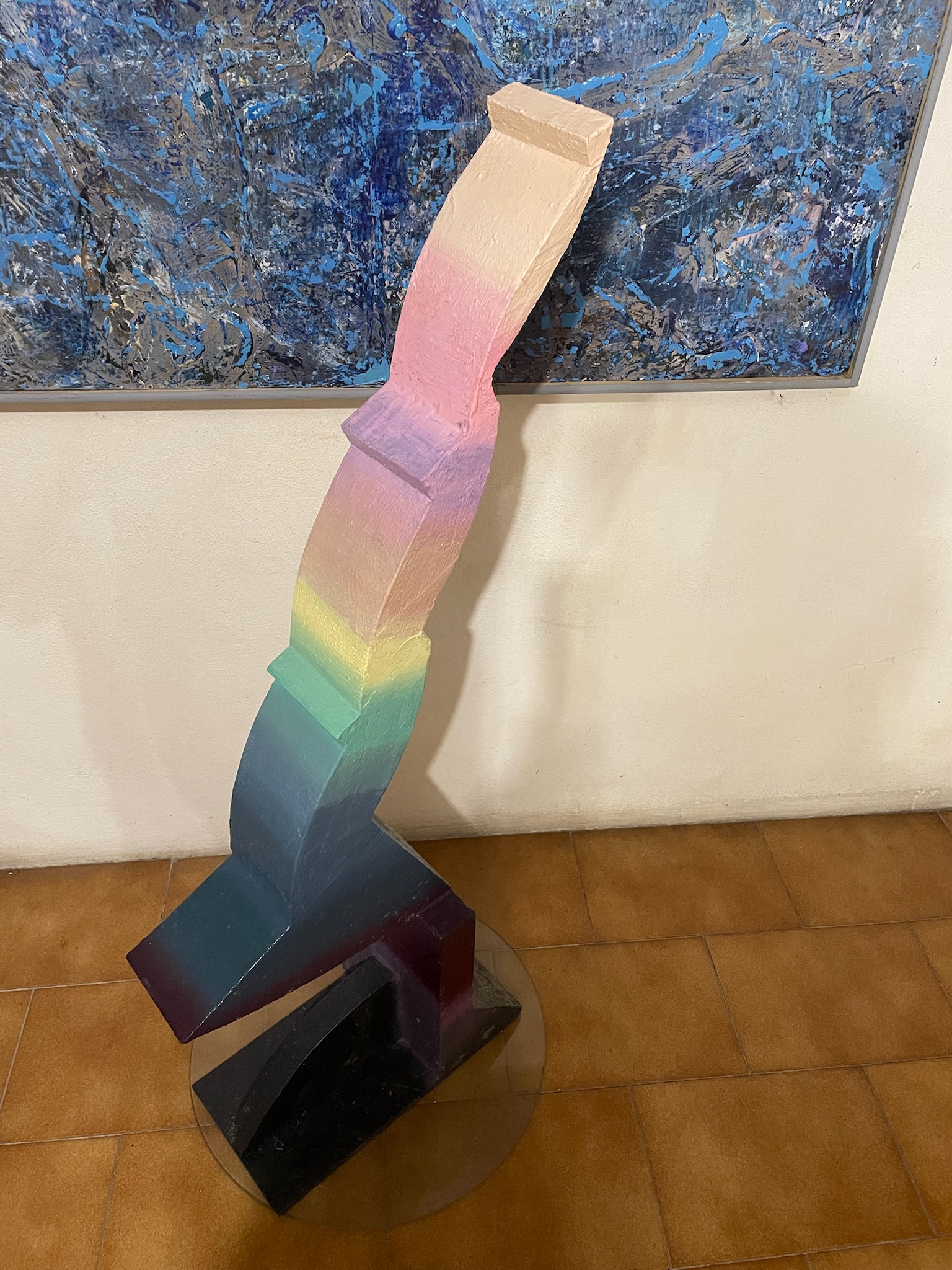 Casa Montico 06 - Dettaglio cromatico - installazione nella sala atelier