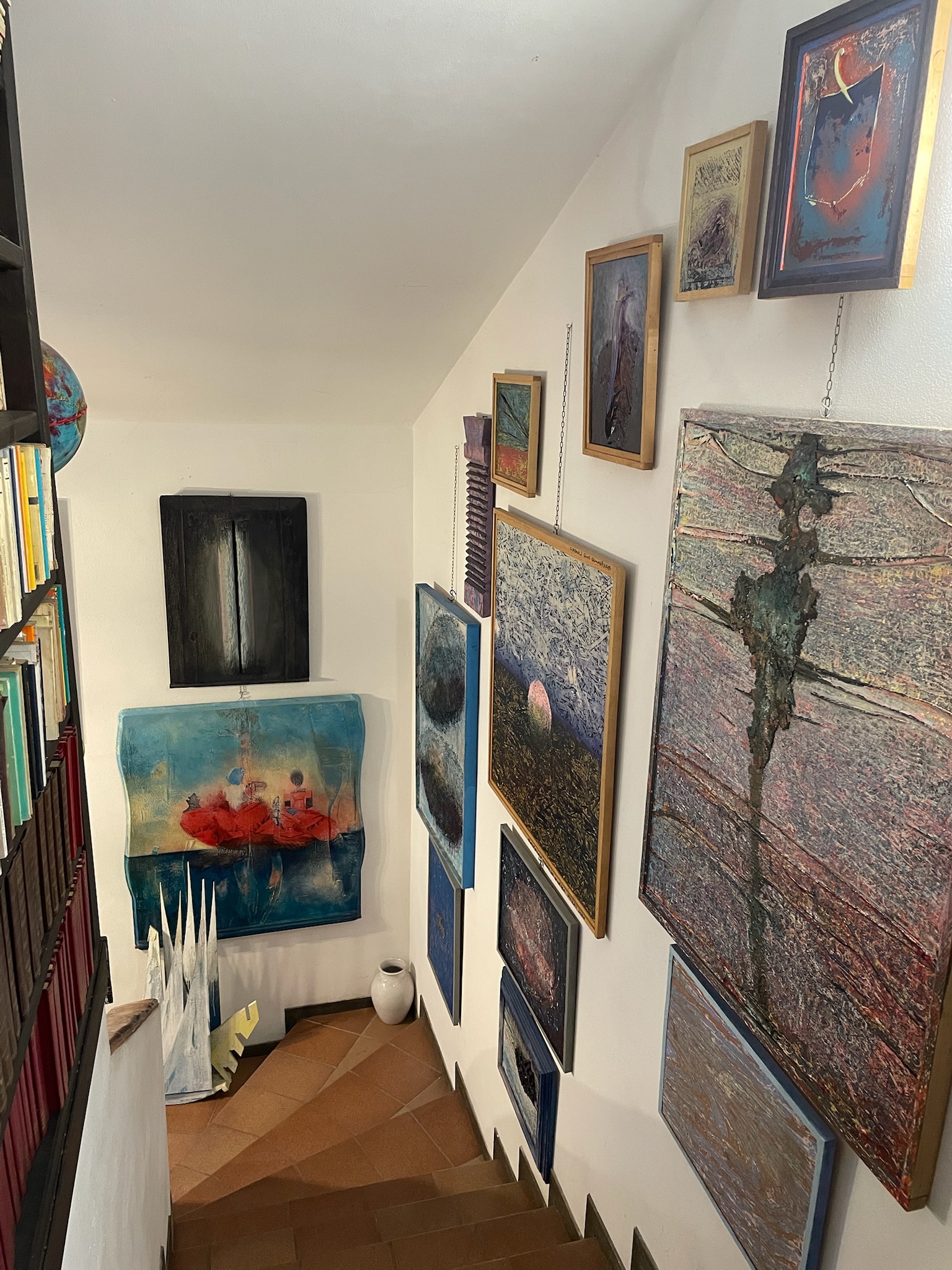 Casa Montico 14 - Corridoio opere - transizione tra sale
