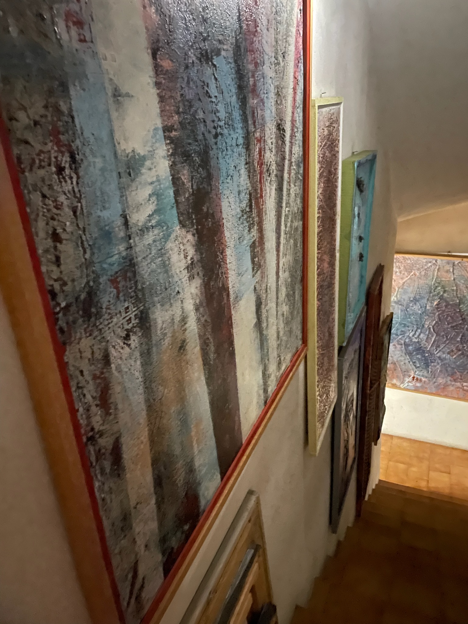 Casa Montico 50 - Dettaglio tele - superfici e stratificazioni