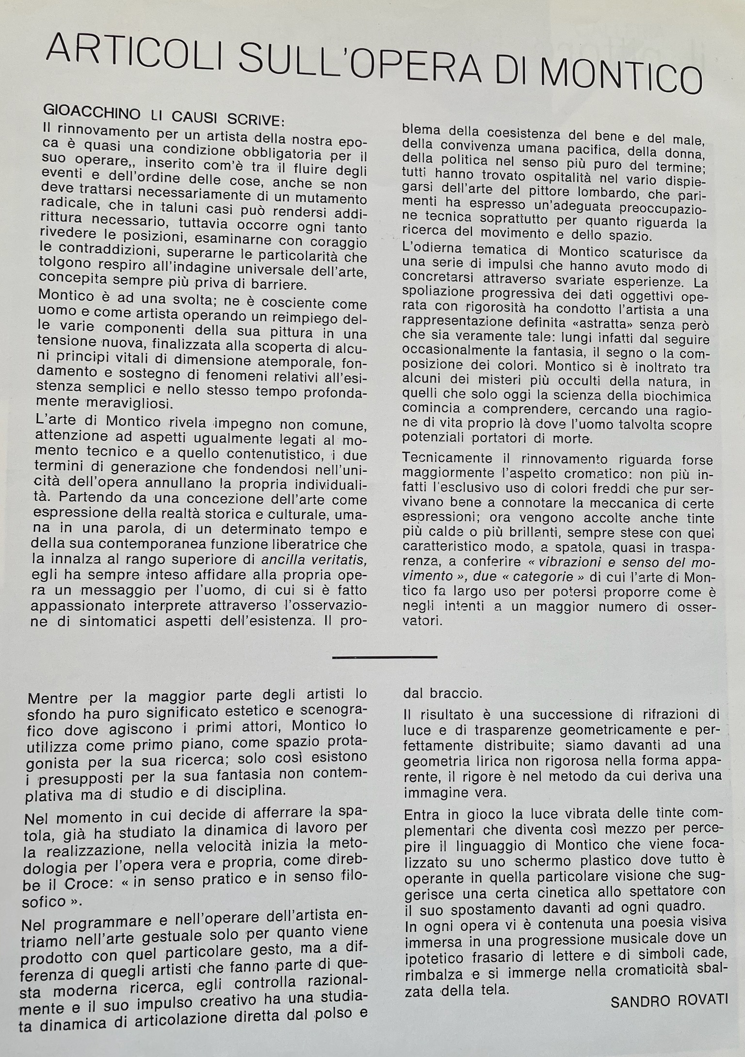 Rassegna stampa 70